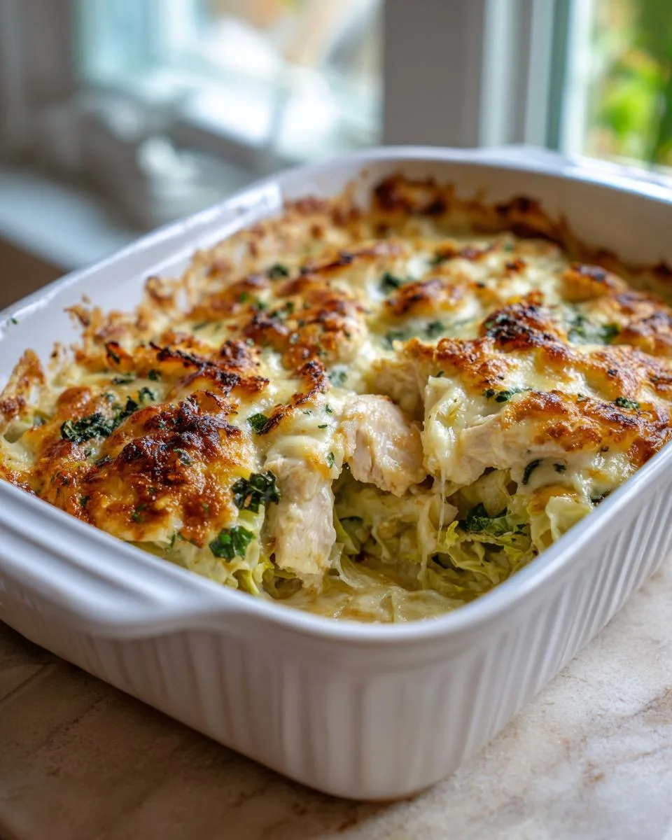 Chicken Alfredo Cabbage Bake - detail 1