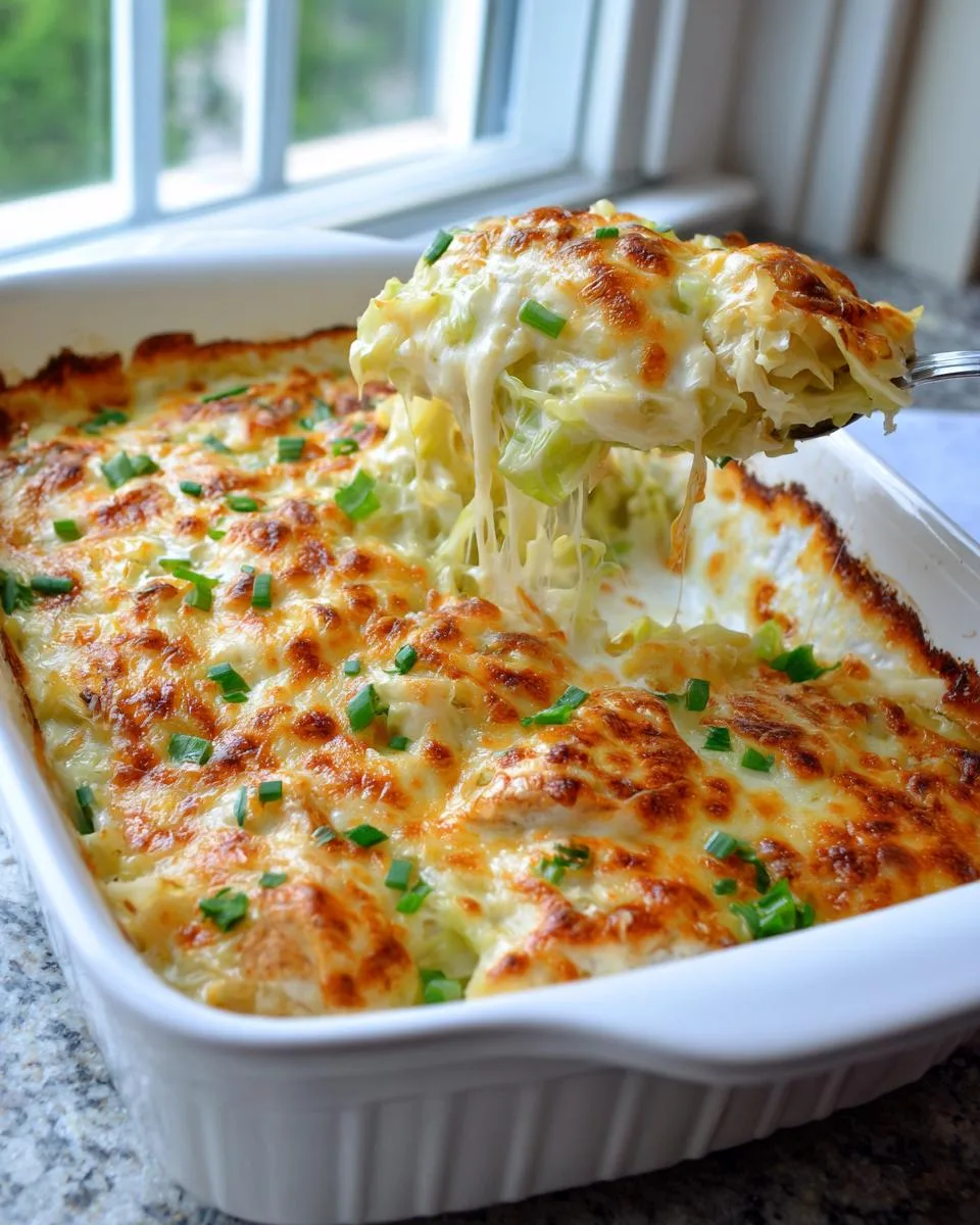 Chicken Alfredo Cabbage Bake - detail 2