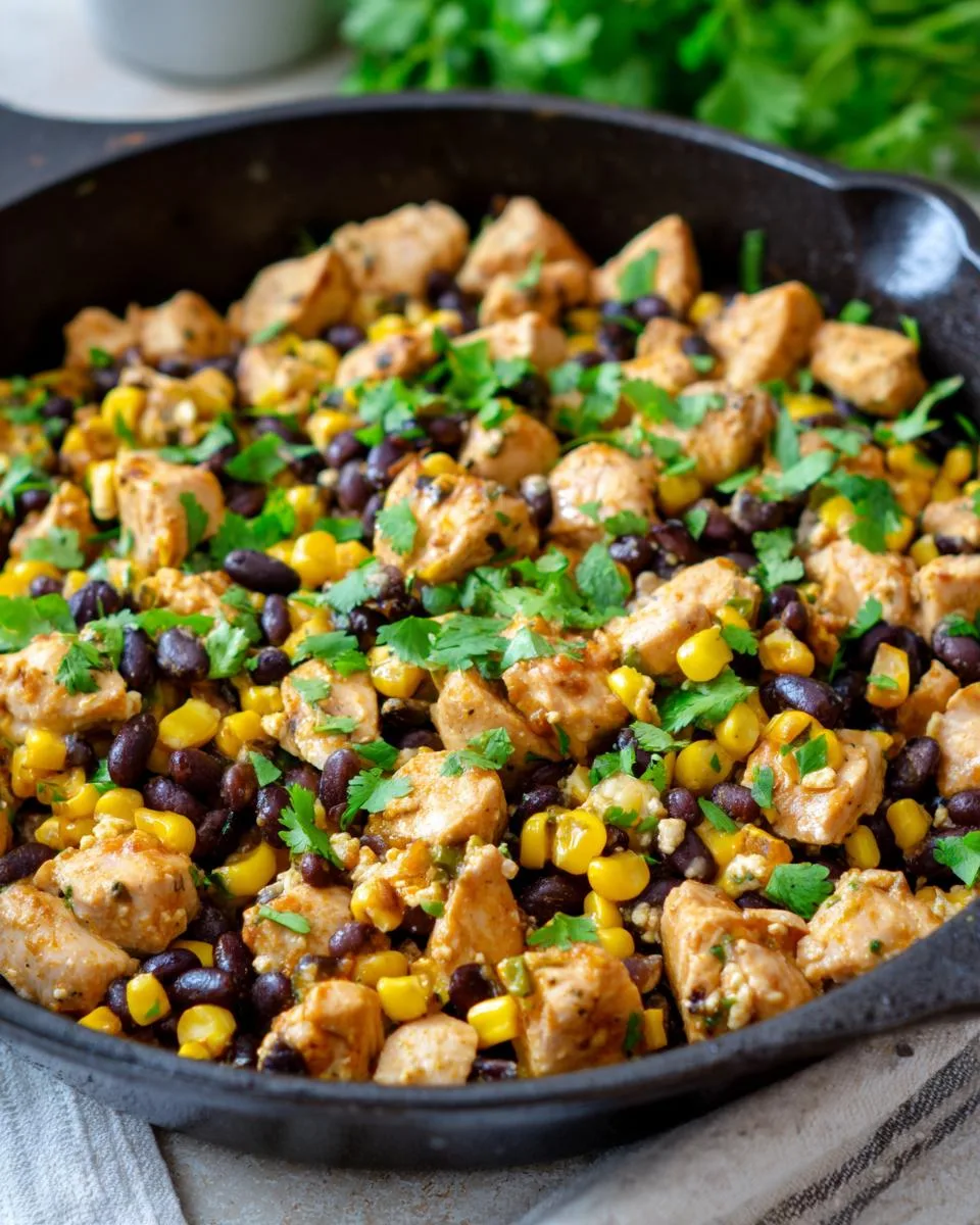 Chicken Black Bean Cottage Cheese Skillet - detail 1