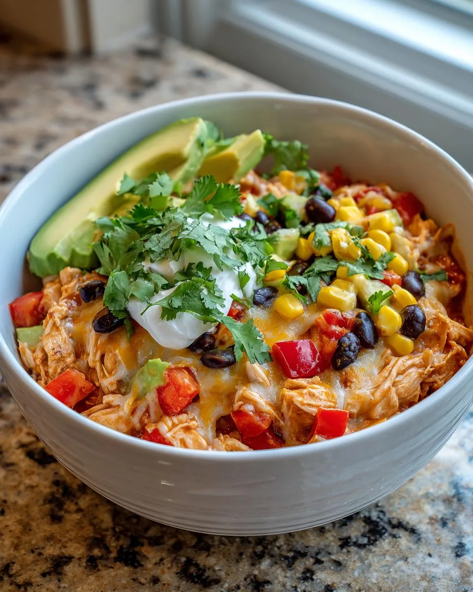 Chicken Cottage Cheese Enchilada Bowls - detail 1