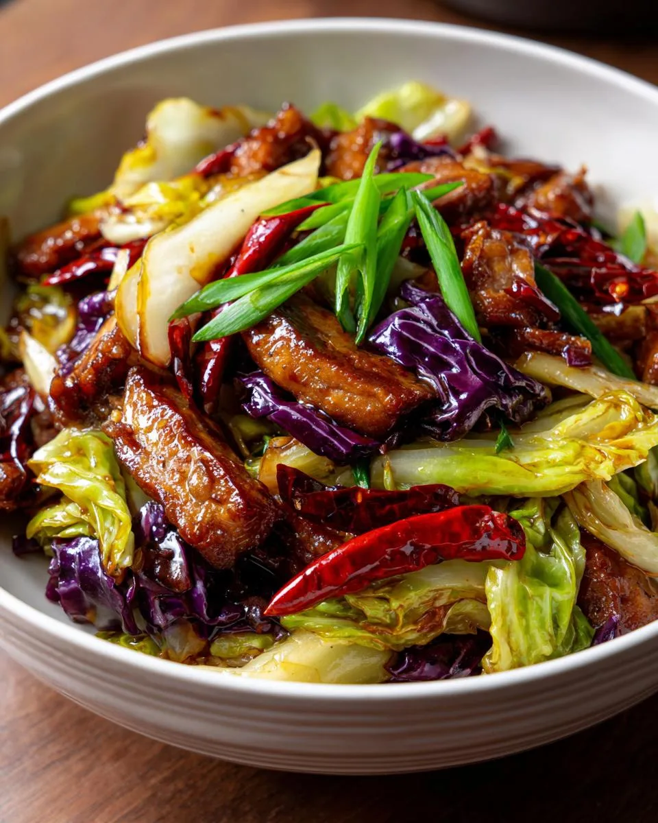Chinese Cabbage Stir Fry - detail 1