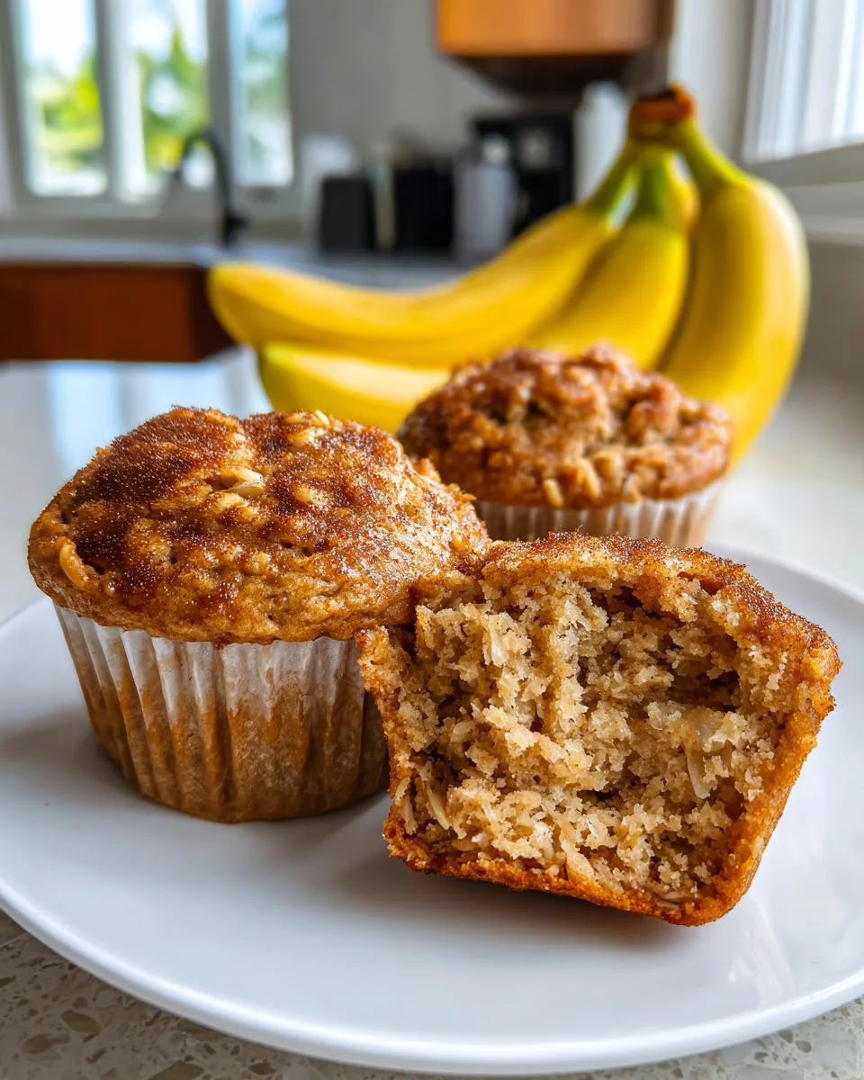 Cinnamon Banana Oat Muffins - detail 1