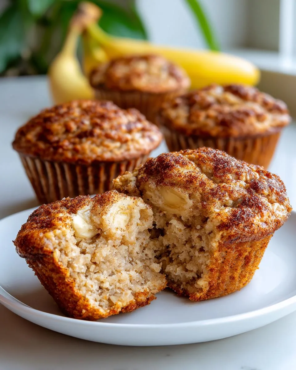Cinnamon Banana Oat Muffins - detail 3
