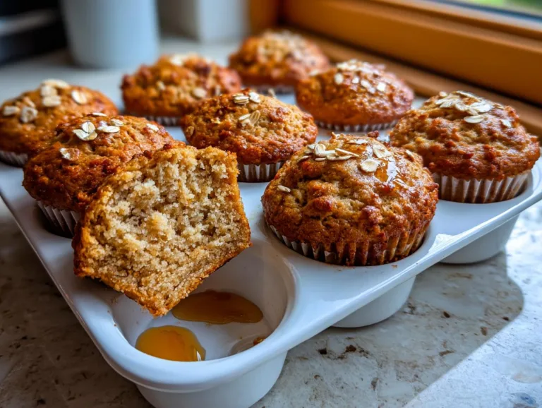 Cinnamon Banana Oat Muffins