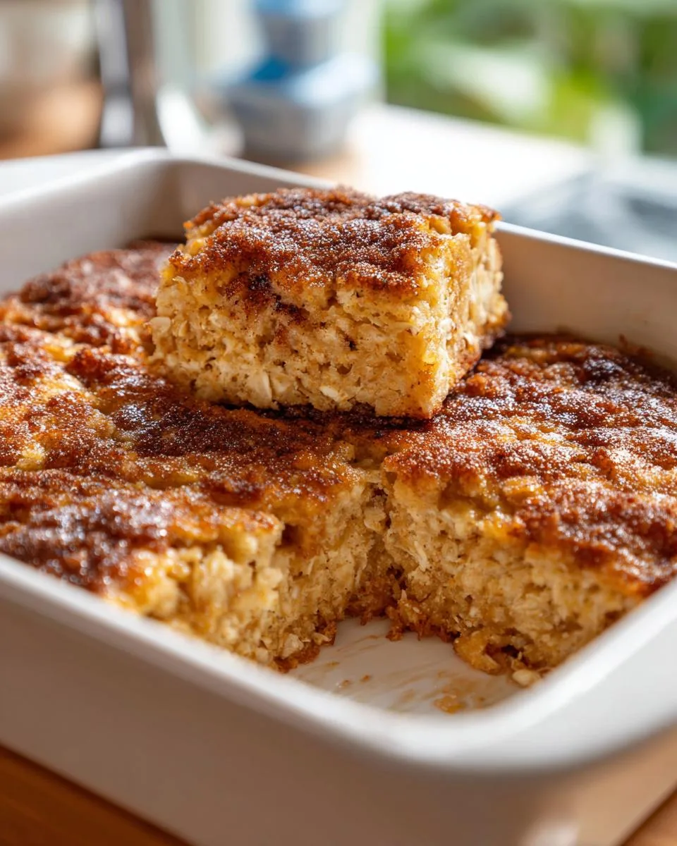 Cinnamon Sugar Oat Tray Bake - detail 2