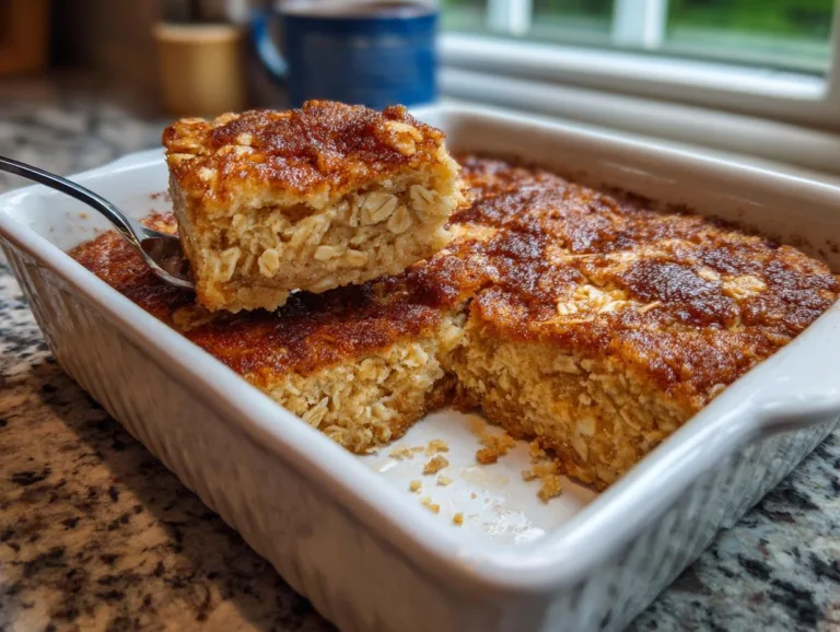 Cinnamon Sugar Oat Tray Bake