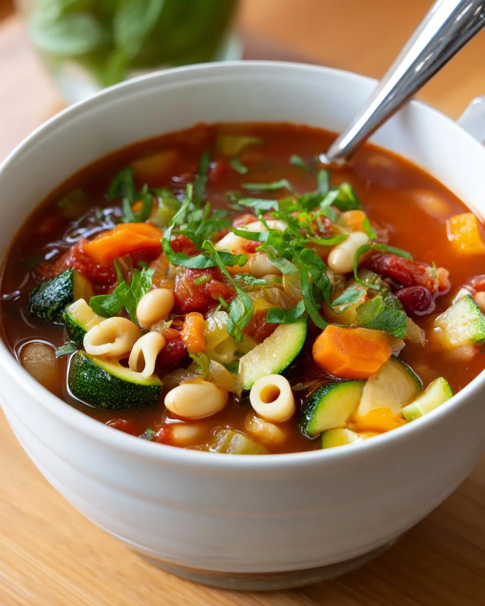 Classic Minestrone Soup - detail 3