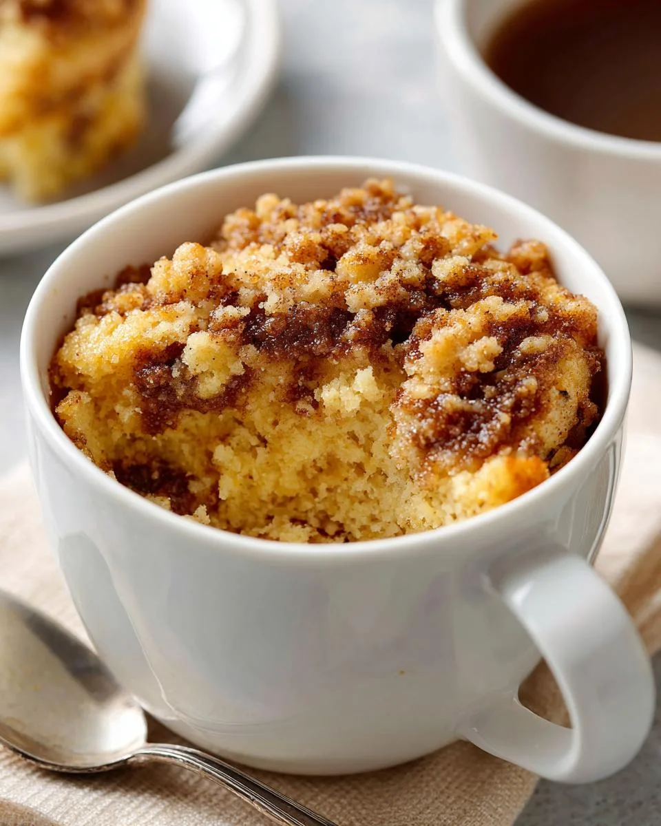 Coffee Cake Mug Cake - detail 2