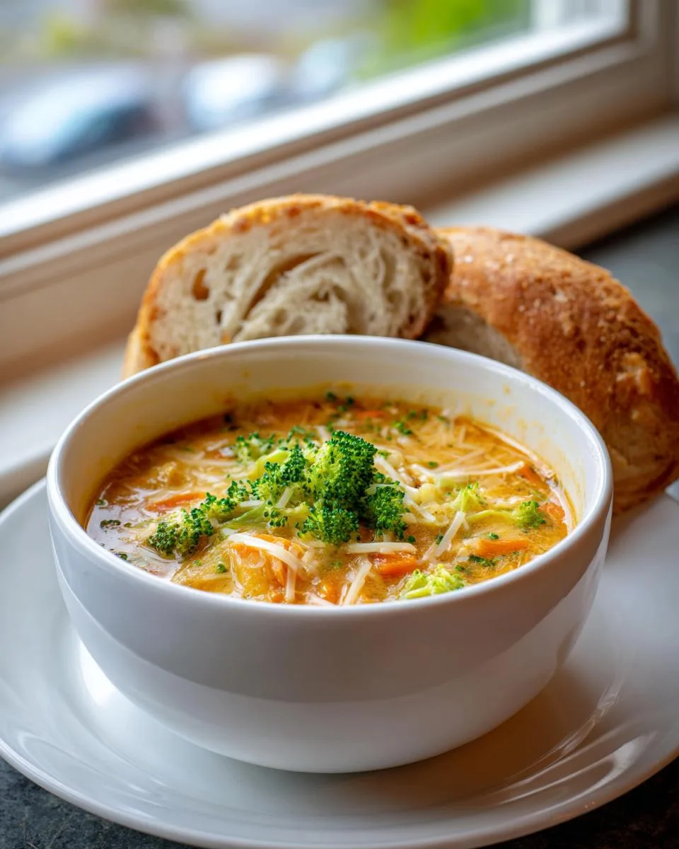 Copycat Panera Broccoli Cheddar soup - detail 2