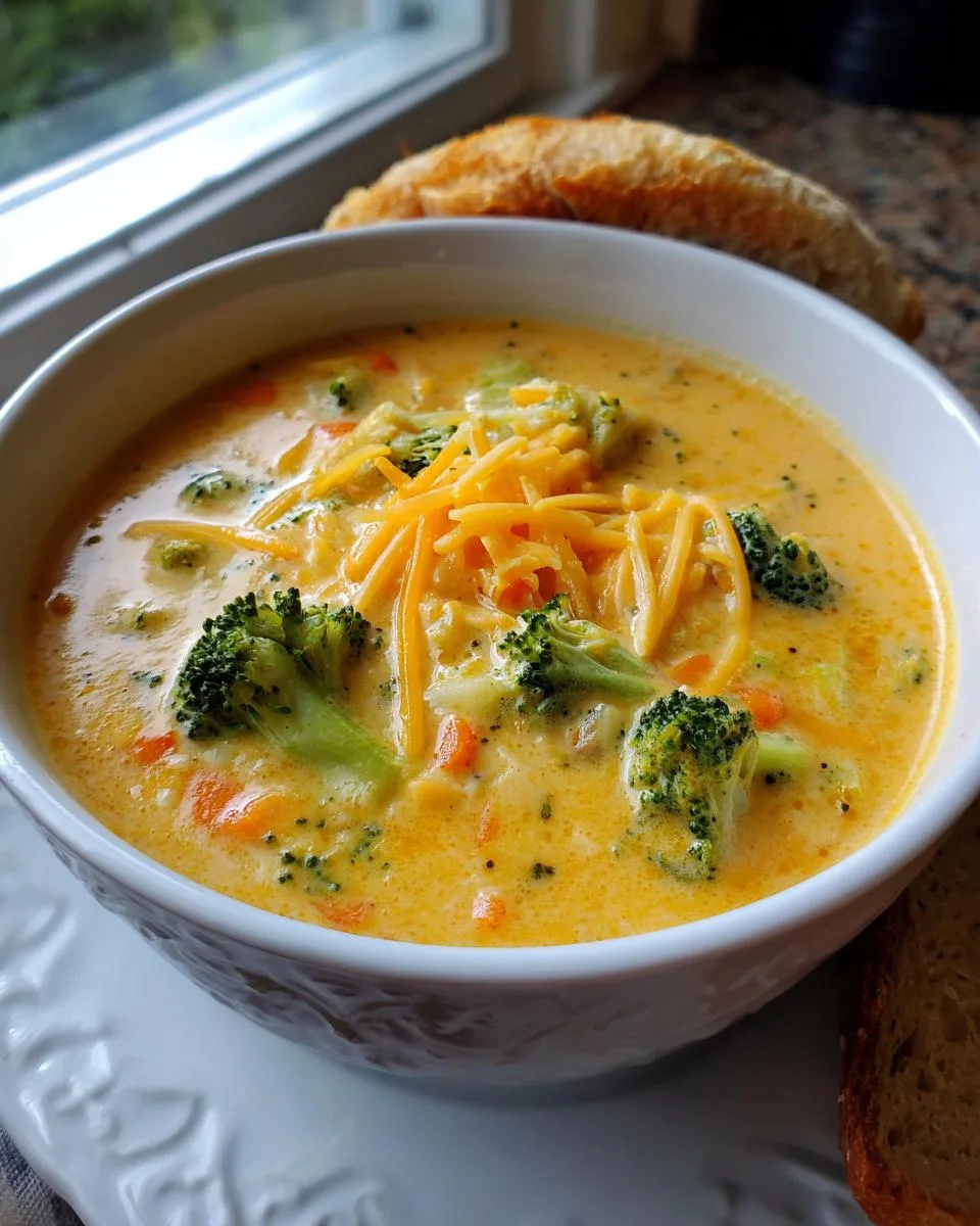 Copycat Panera Broccoli Cheddar soup - detail 3