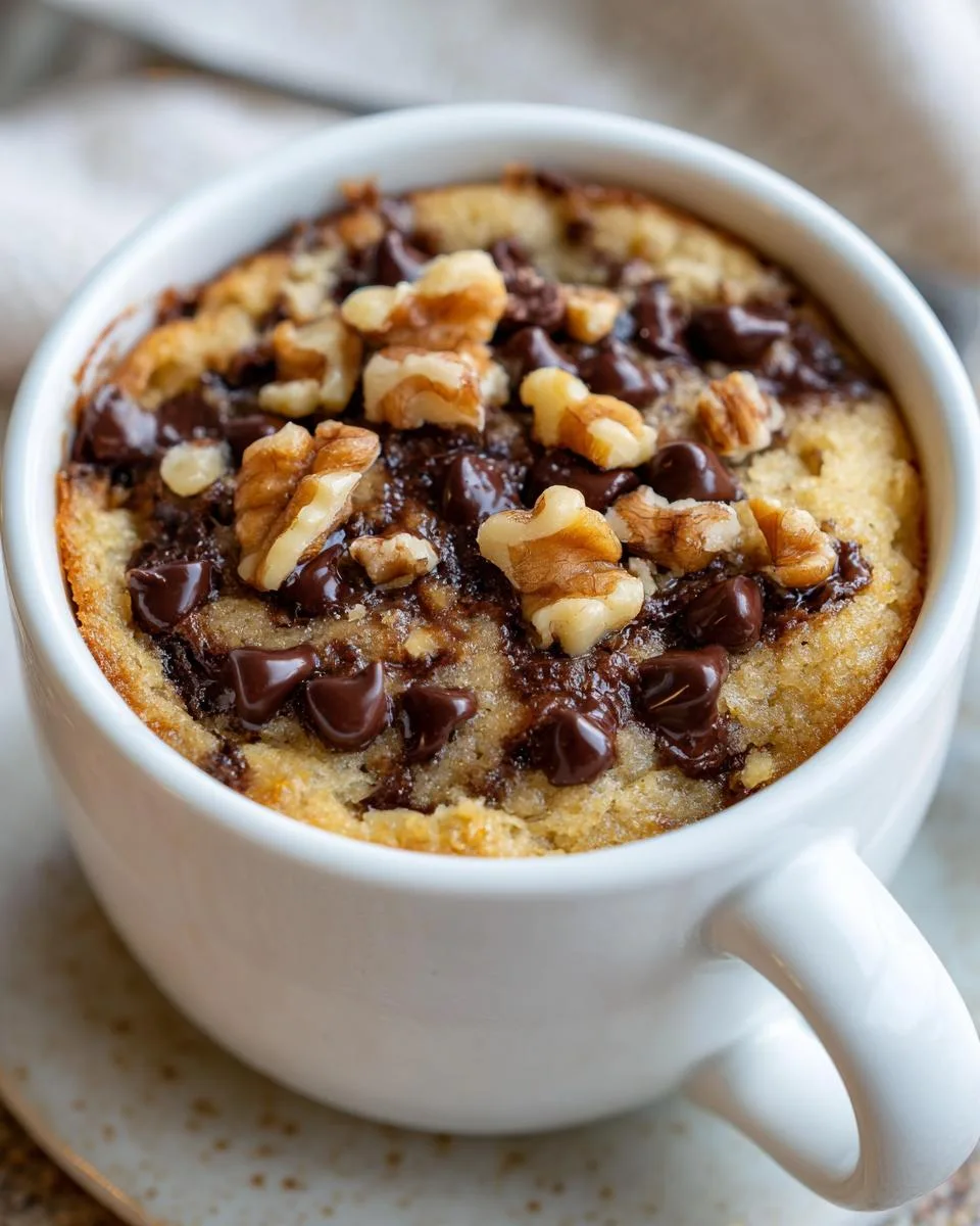 Cottage cheese Chunky Monkey Mug Cake - detail 2