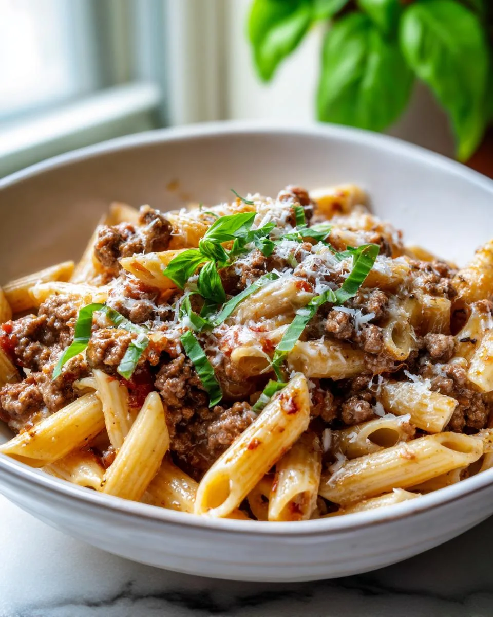 Creamy Beef Pasta - detail 2