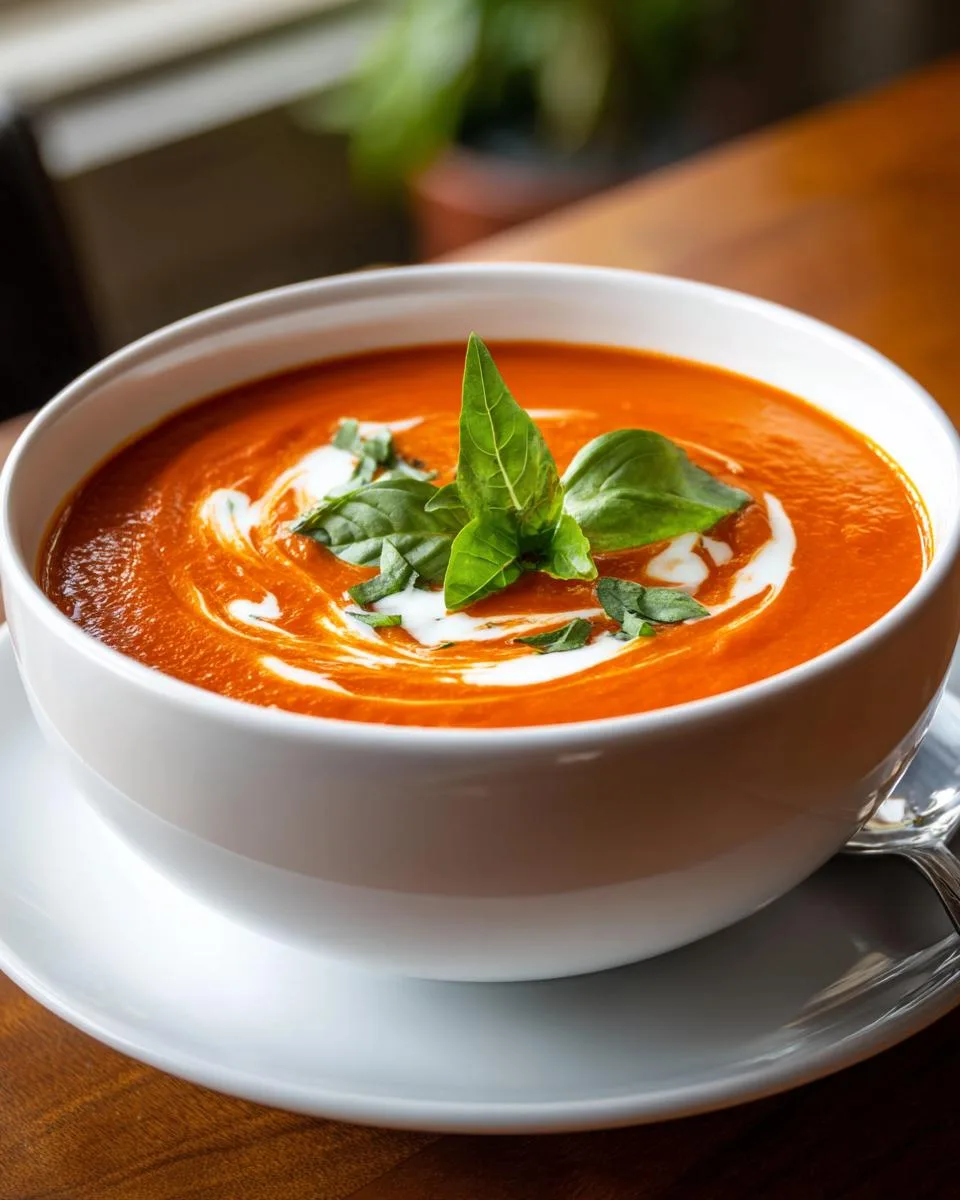 Creamy Roasted Garlic Tomato soup - detail 3