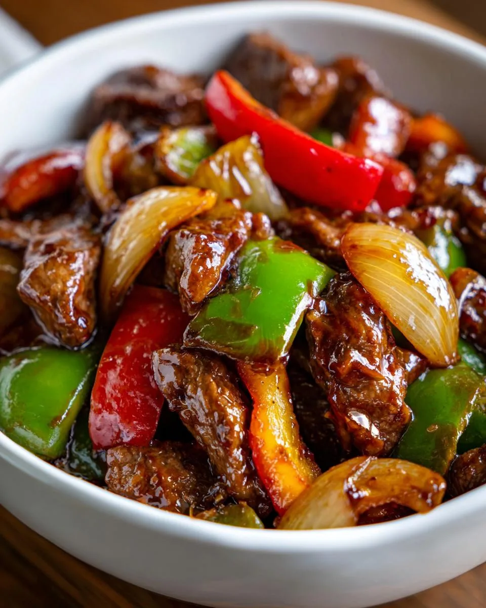 Crock Pot Pepper Steak - detail 1