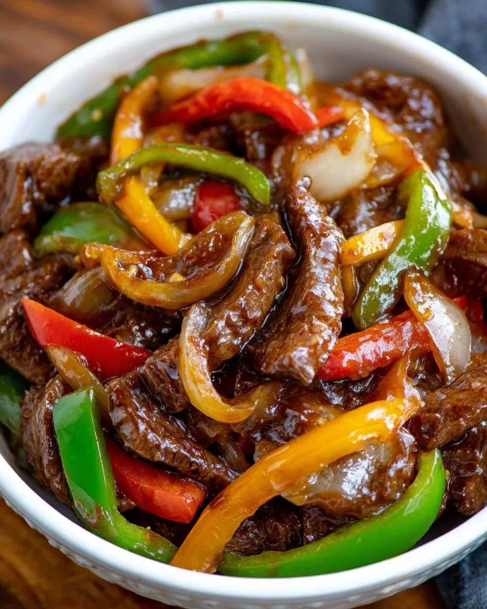 Crock Pot Pepper Steak - detail 2