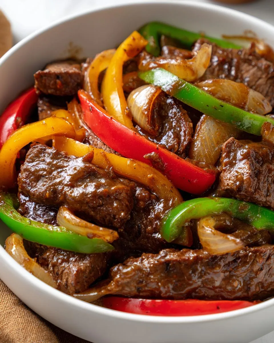 Crock Pot Pepper Steak - detail 3