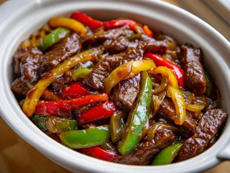Crock Pot Pepper Steak