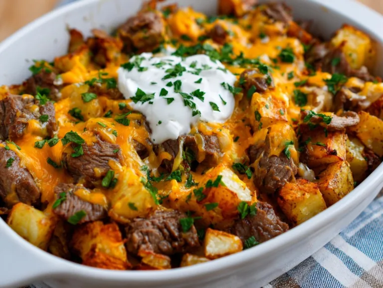 Crockpot Steak Potato Bake