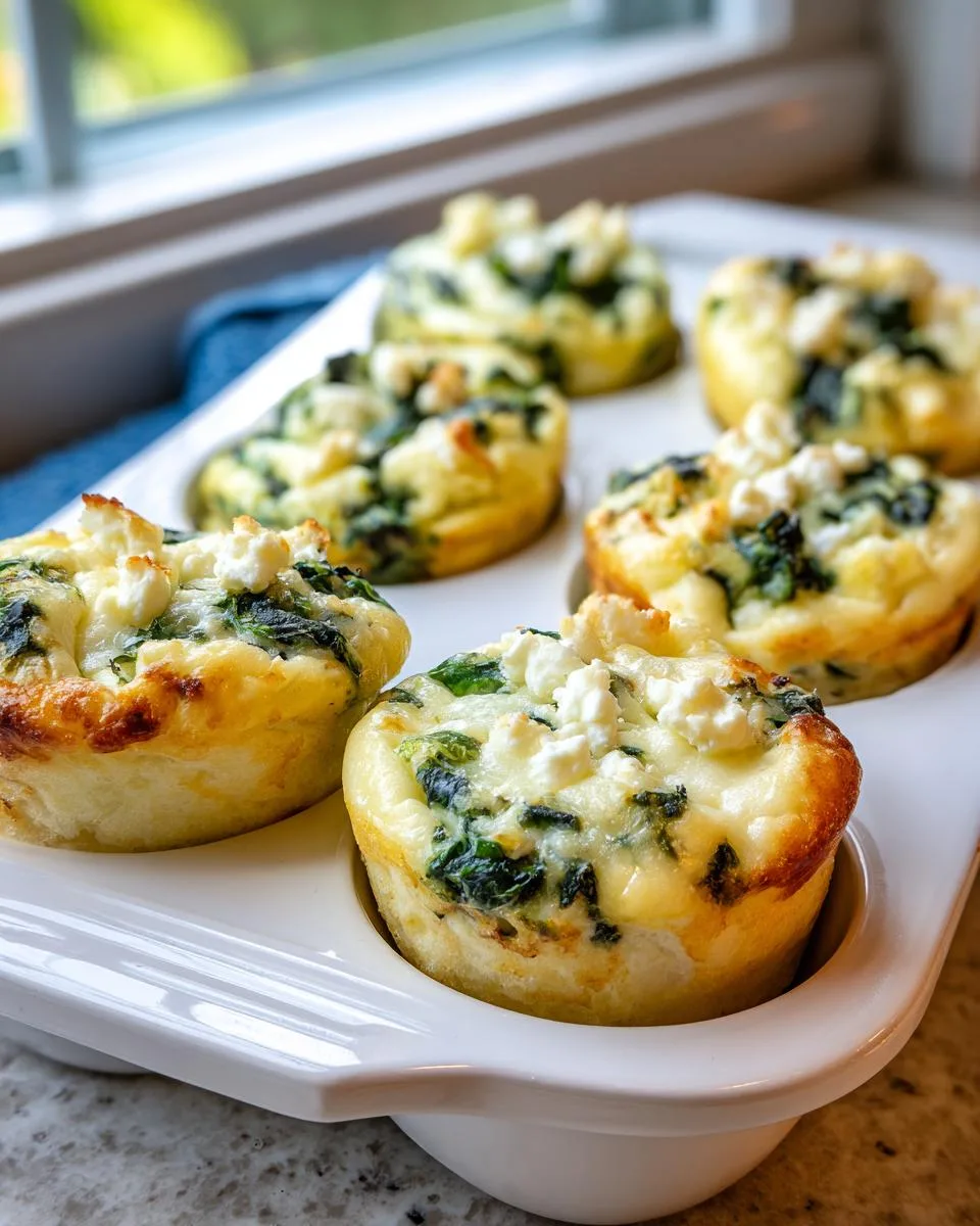 Feta Spinach Cottage Cheese Egg Bites - detail 1