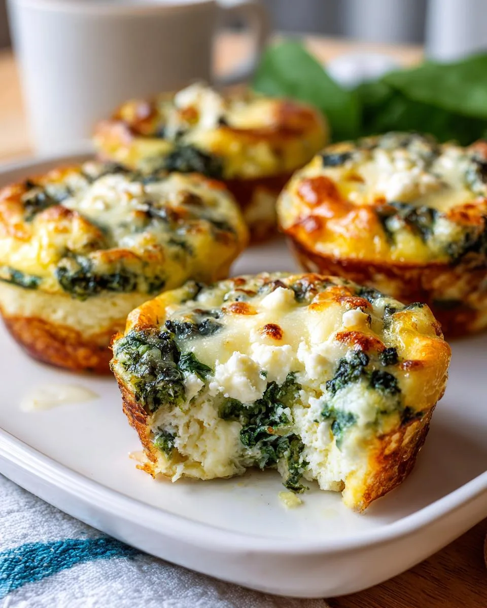 Feta Spinach Cottage Cheese Egg Bites - detail 2