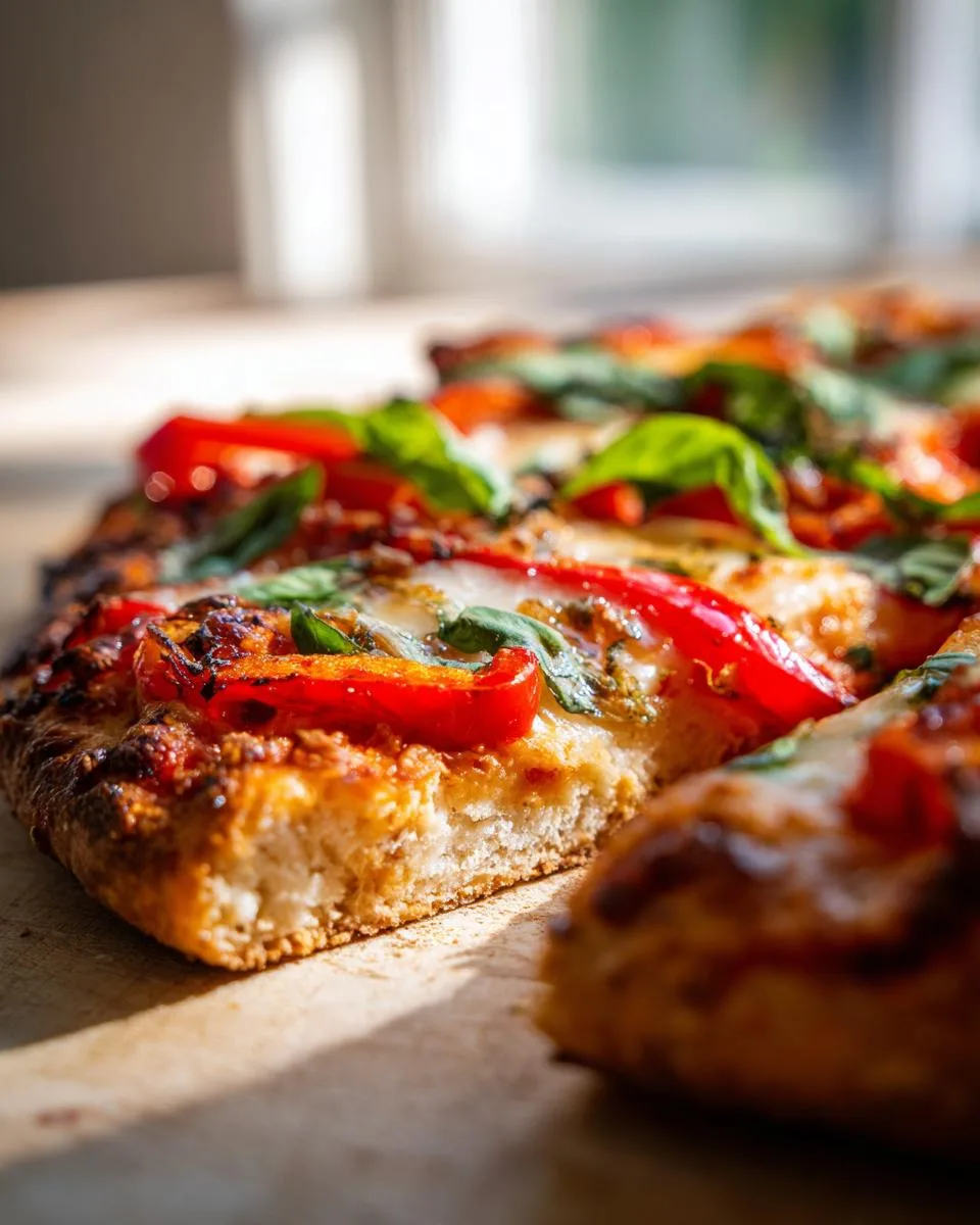 Flourless Cottage Cheese Pizza - detail 2