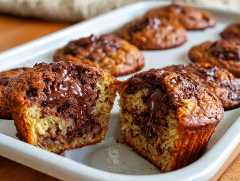 Greek Yogurt Chocolate Banana Muffins