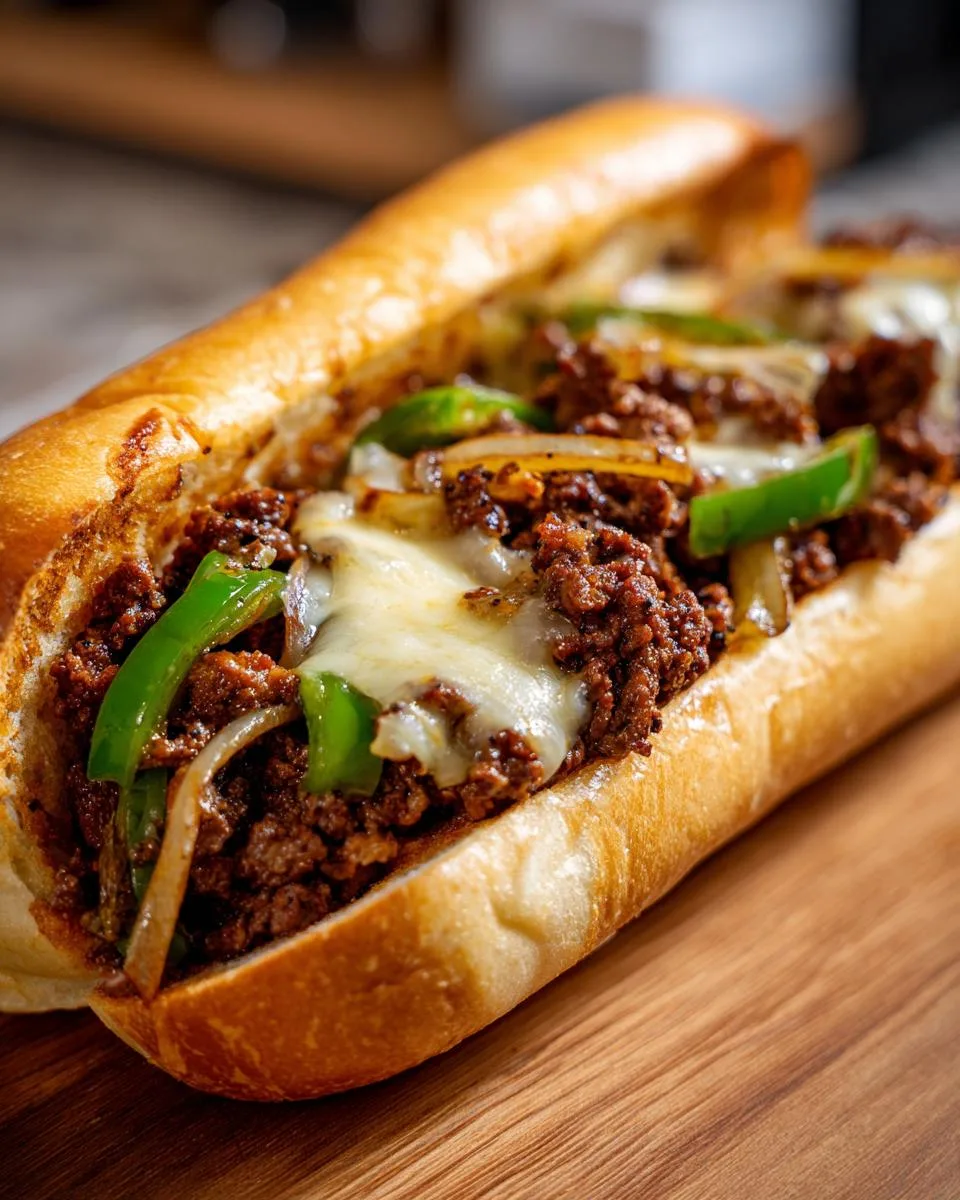 Ground Beef Philly Cheesesteaks - detail 1