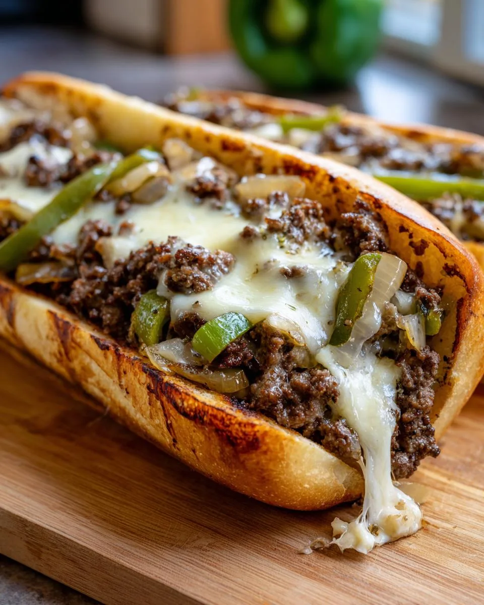 Ground Beef Philly Cheesesteaks - detail 2