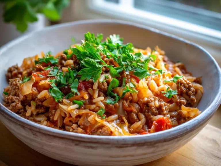 Hamburger Cabbage Soup