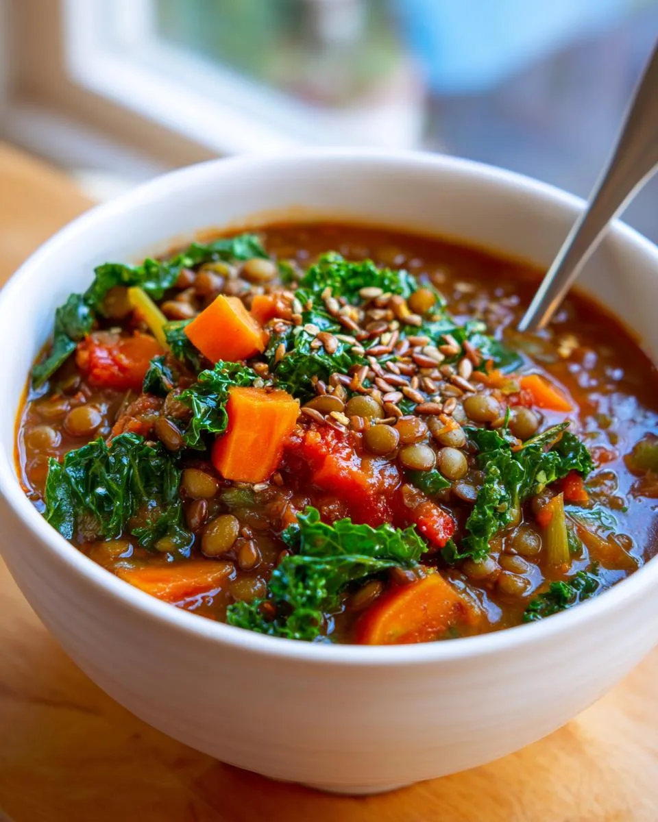 High Protein Lentil Soup - detail 1