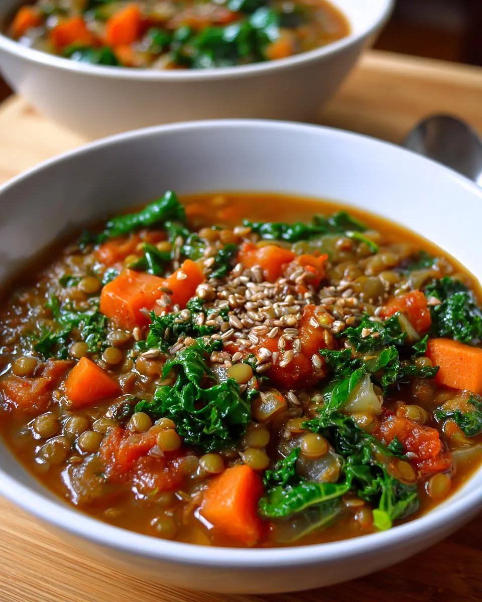 High Protein Lentil Soup - detail 3