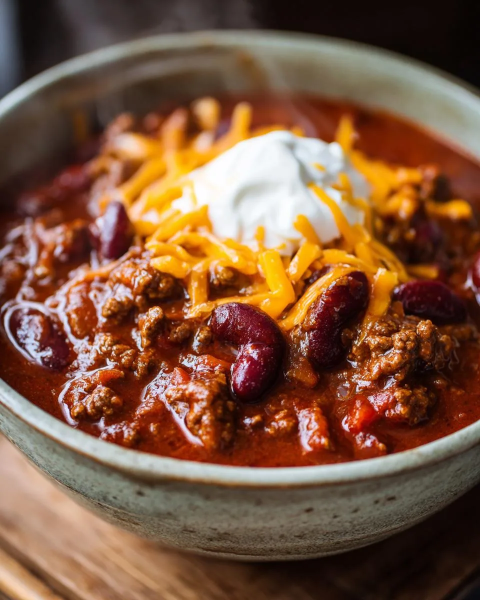 Homemade Ground Beef Chili - detail 2