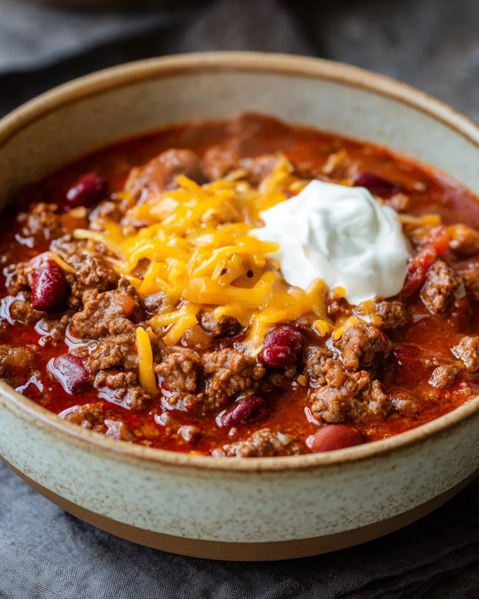Homemade Ground Beef Chili - detail 3