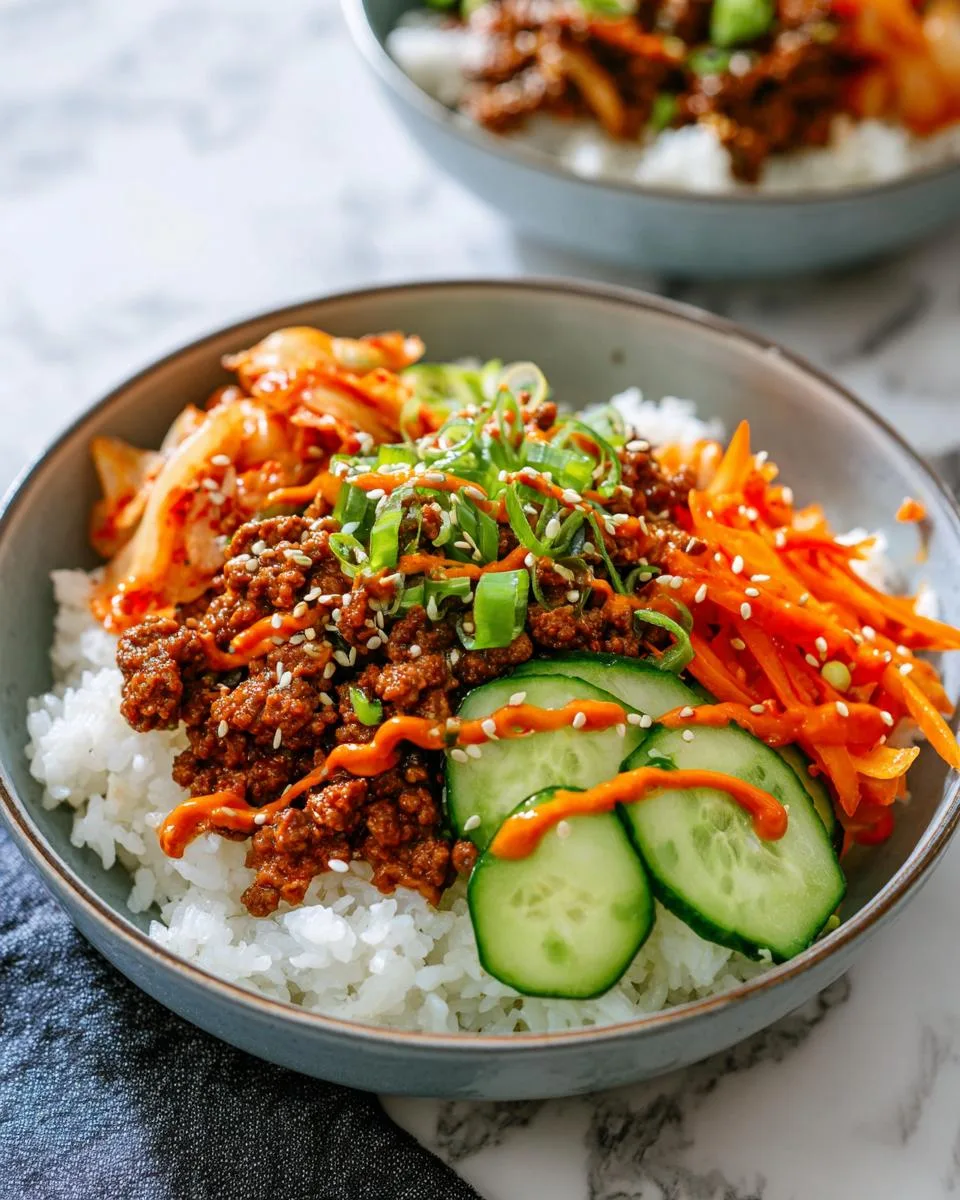 Korean Beef Rice Bowls - detail 2