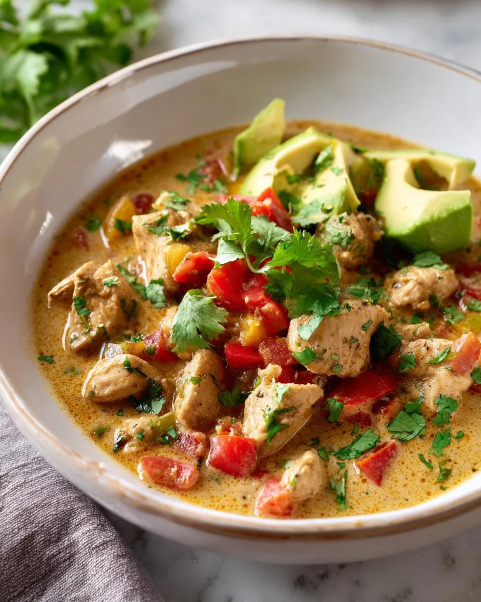 Low Carb Chicken Chili Recipe with Only 12g Net Carbs