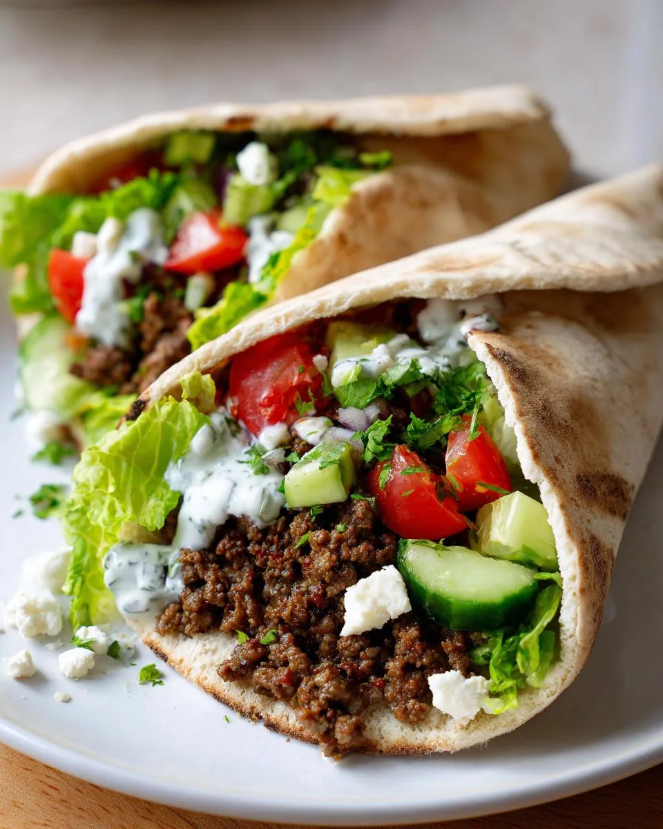 Mediterranean Ground Beef Pita Pockets - detail 1