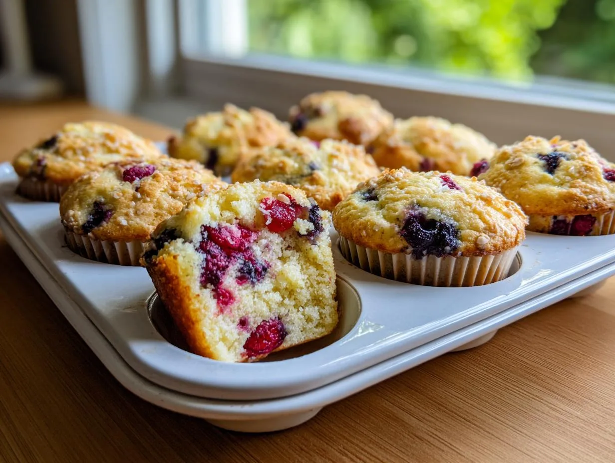 Mixed Berry Cottage Cheese Muffins Pack 6g Protein