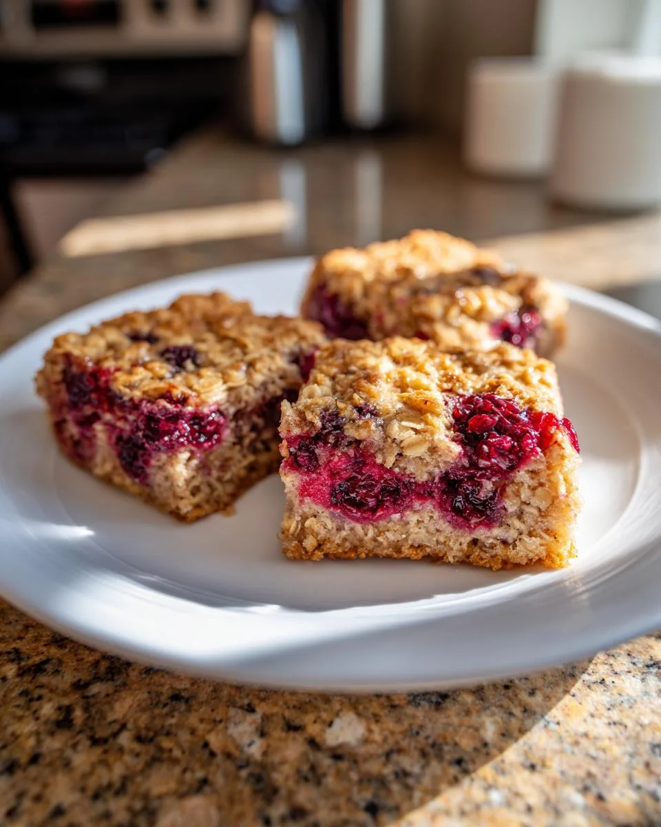 Mixed Berry Cottage Cheese Oat Squares - detail 1