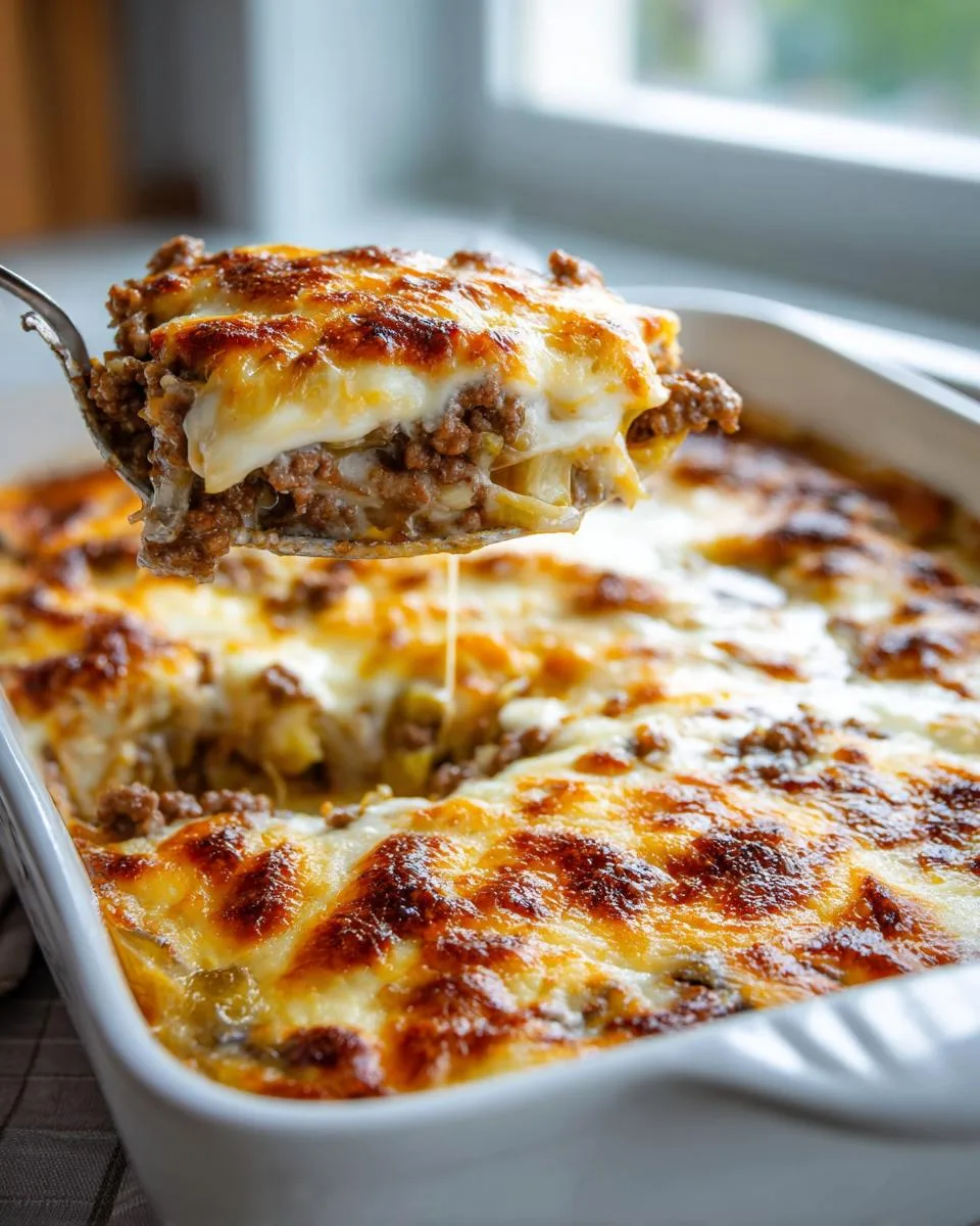 Mushroom Beef Cabbage Bake - detail 1