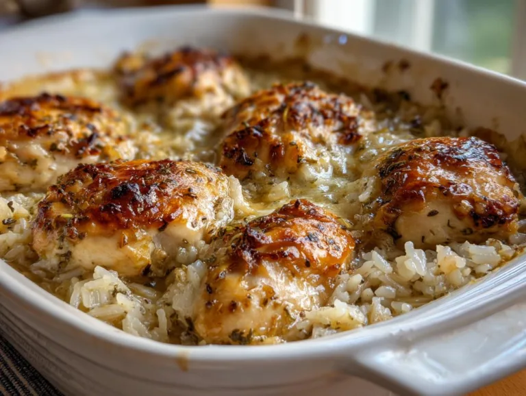 No Peek Chicken and Rice