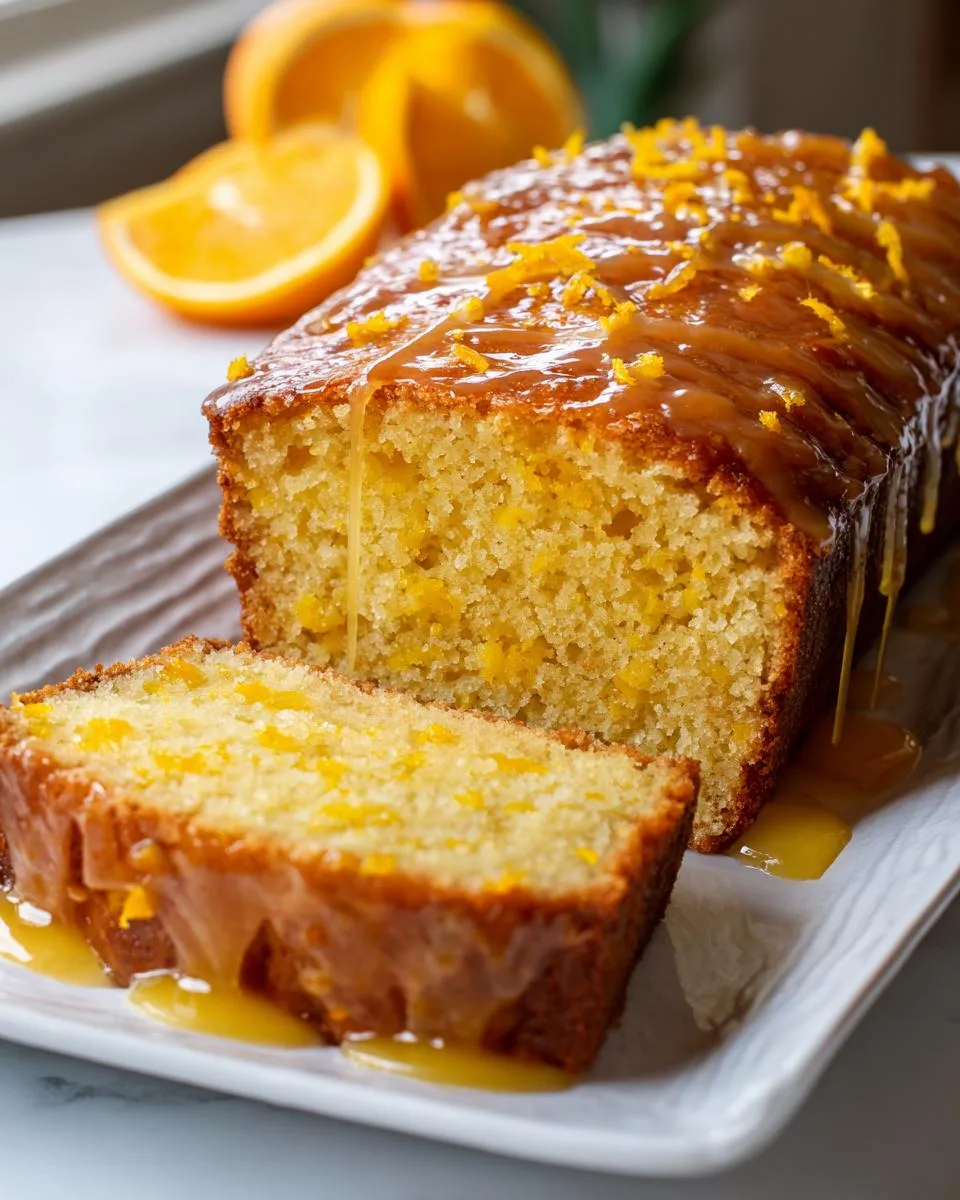 Orange Loaf Cake - detail 1