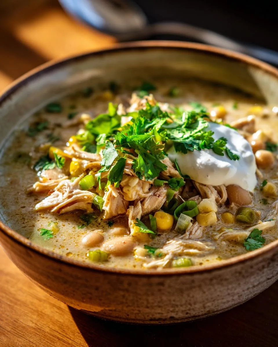 Southwest White Chicken Chili - detail 1
