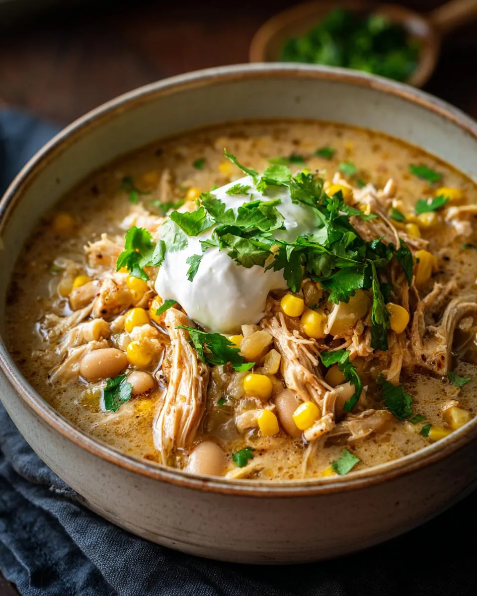 Southwest White Chicken Chili - detail 3