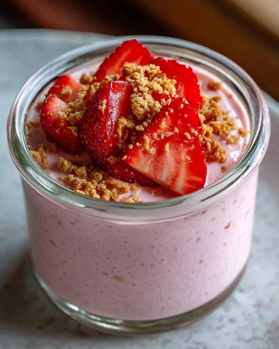 Strawberry Blended Chia Pudding - detail 1