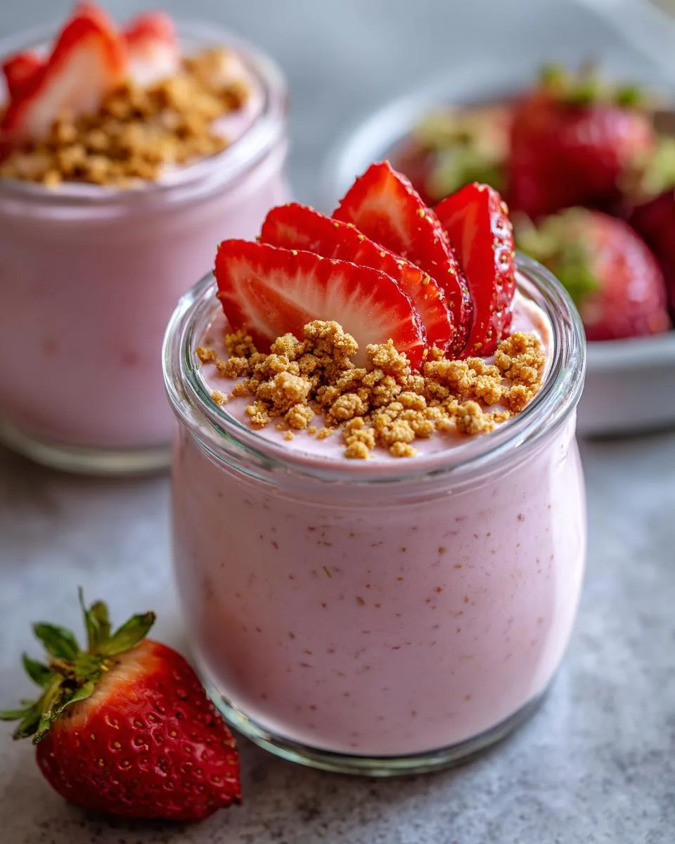 Strawberry Blended Chia Pudding - detail 2