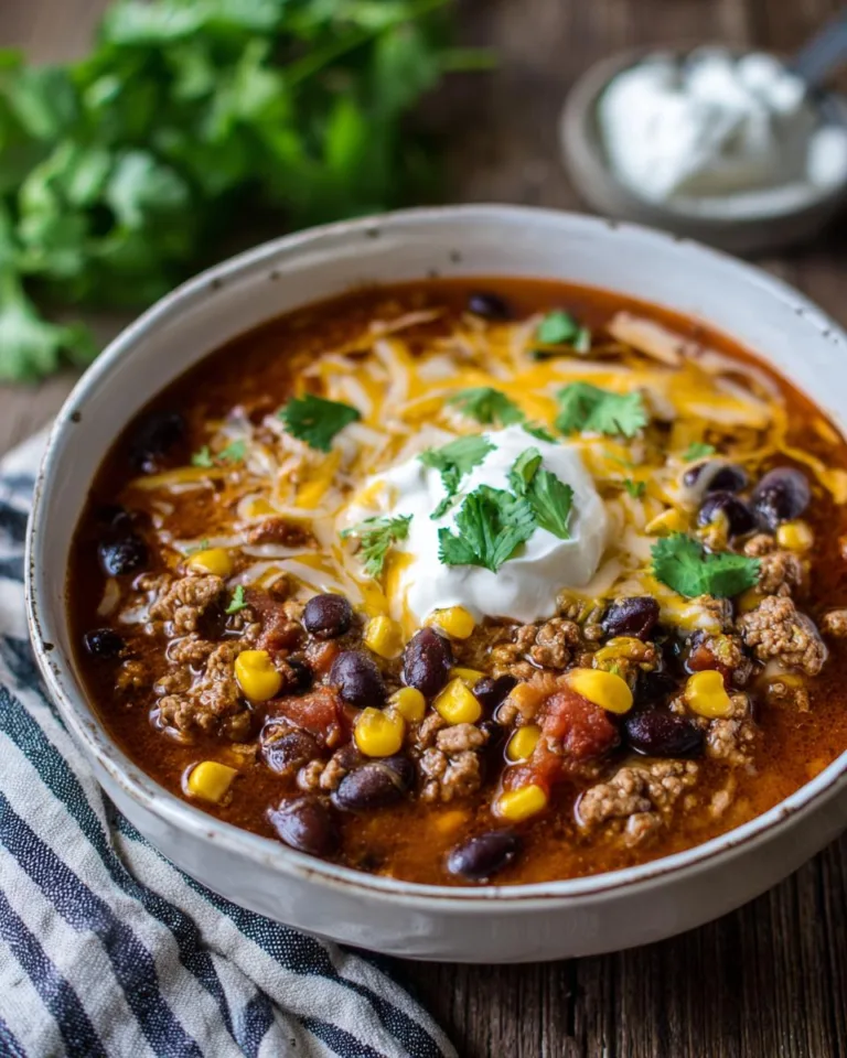 The Creamiest Taco Soup