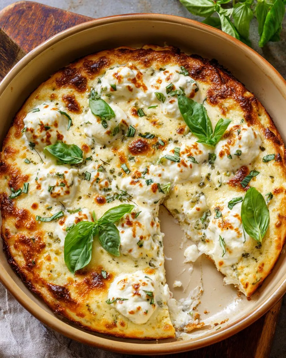 White Pizza Garlic and Herb Bake - detail 2