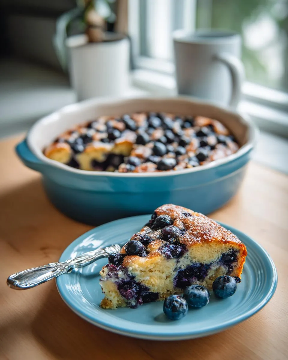 3-Ingredient Blueberry Oat Cake - detail 2