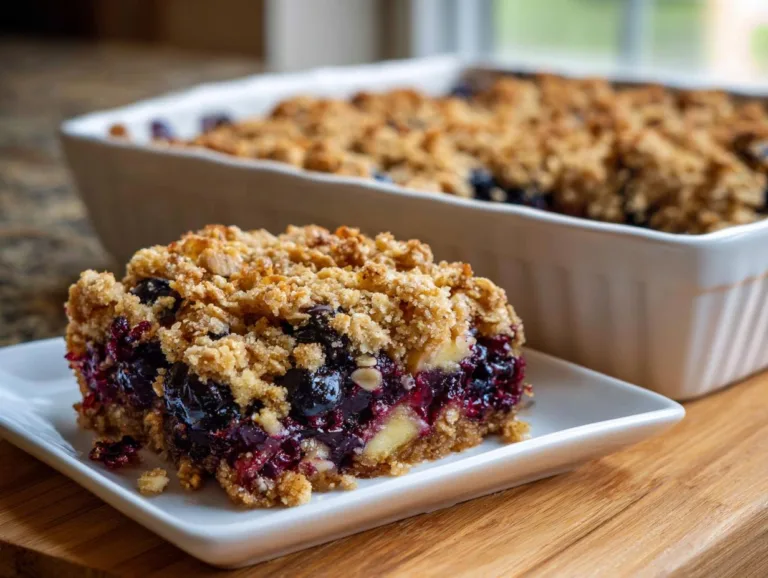 Apple Blueberry Oat Crumble Bars
