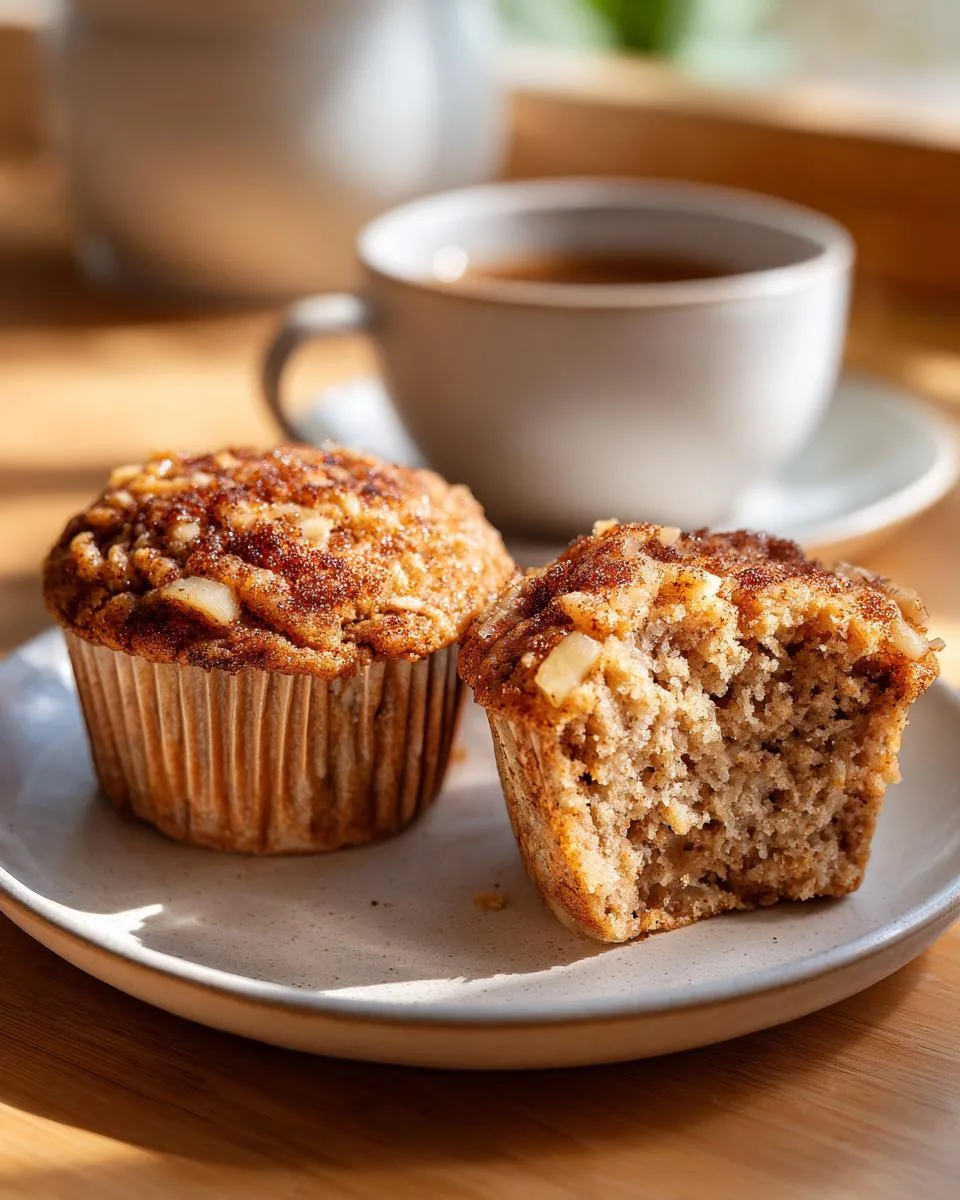 Apple Cinnamon Oat Fiber Muffins - detail 3
